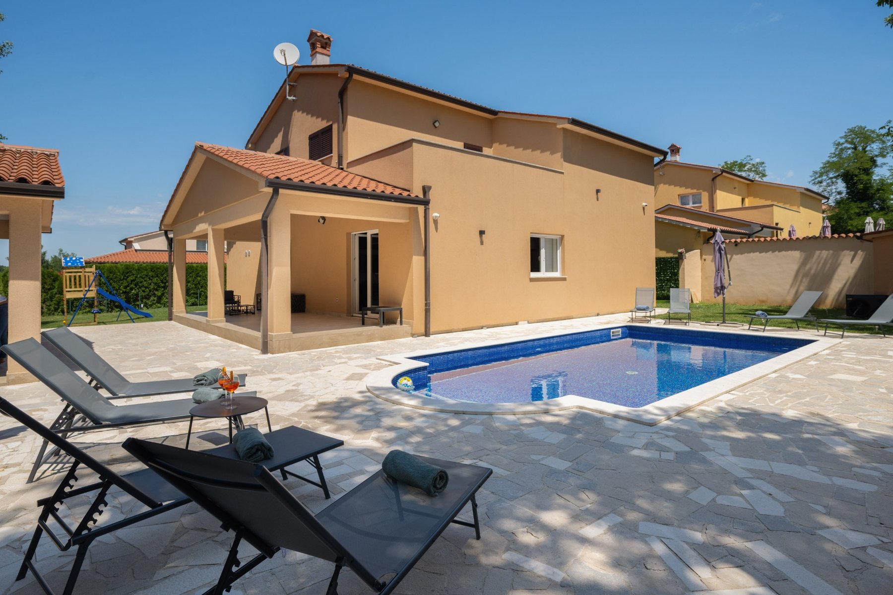 Heated private pool